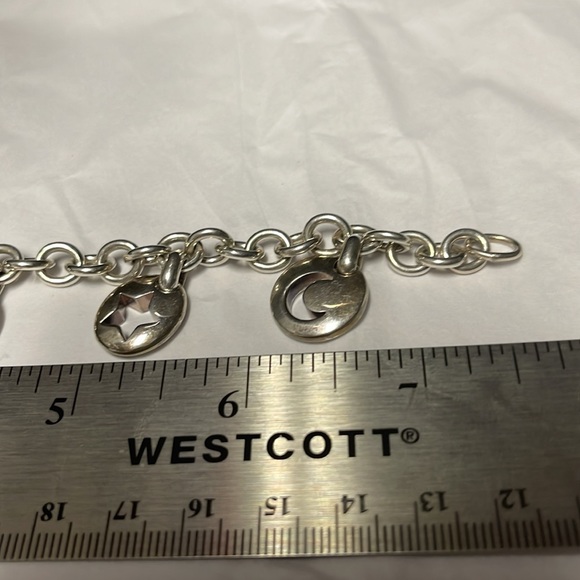 Tiffany & Co. stencil charm bracelet….. 7.5 in long includes box,pouch & ribbon - Picture 6 of 8